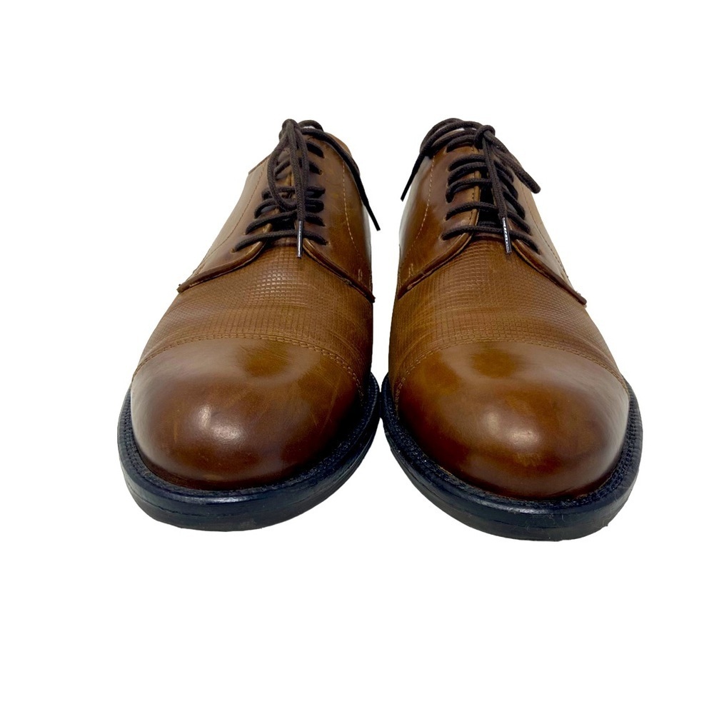 ALFANI Brown Leather Men’s Shoes Size 7M - Picture 2 of 6